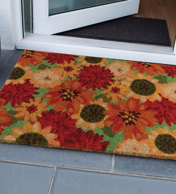 18" x 30" Coir Bouquet Doormat 3