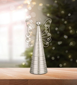 10" Metallic Silver Angel Decor 2