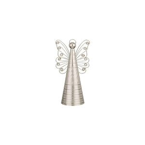 10" Metallic Silver Angel Decor 1