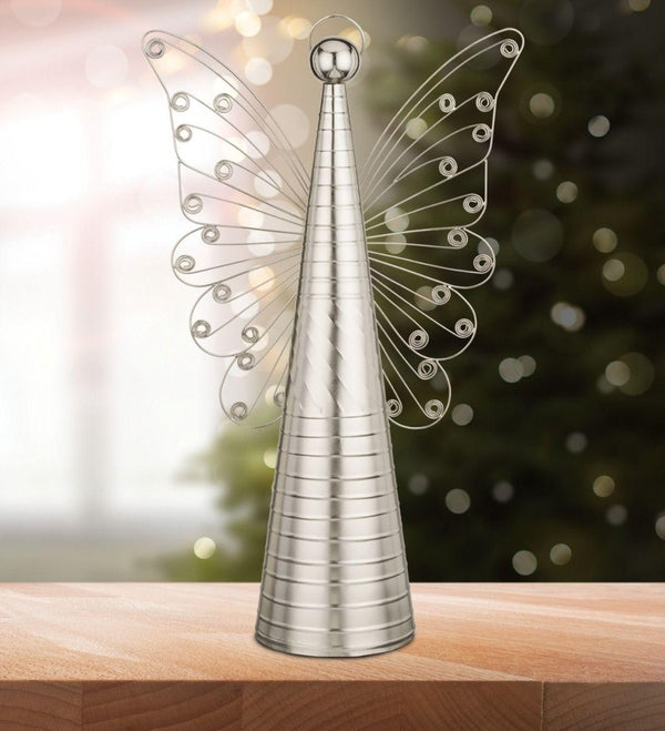22" Metallic Silver Angel Decor 2