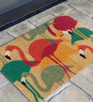 18" x 30" Coir Flamingo Multi Doormat 3