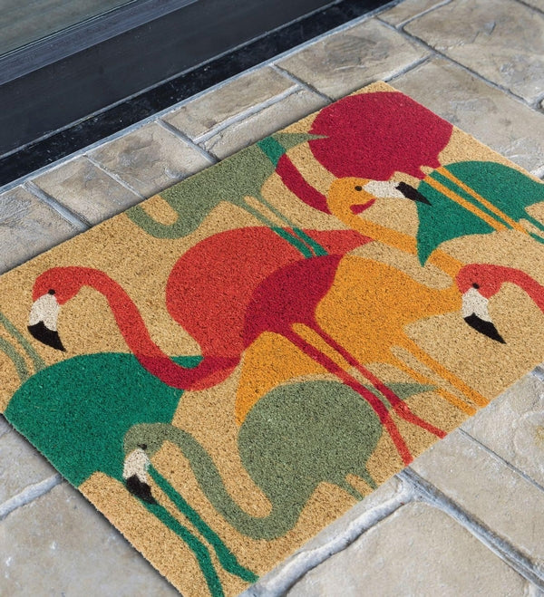 18" x 30" Coir Flamingo Multi Doormat 3