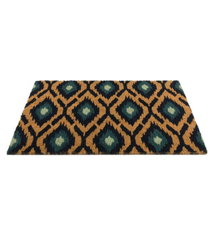 18" x 30" Ikat Blue Doormat Coir 2