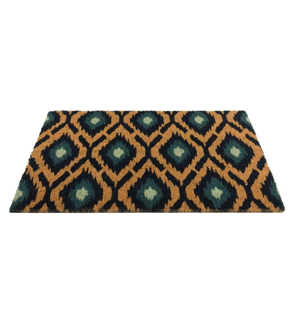 18" x 30" Ikat Blue Doormat Coir 2