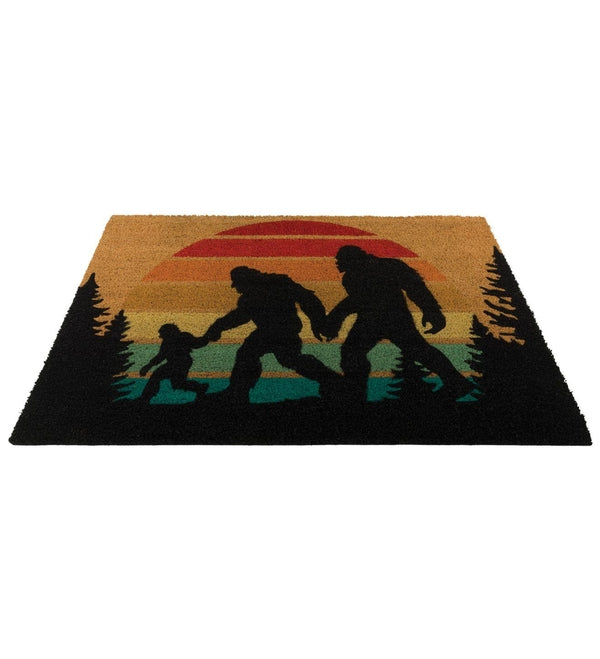 36" x 24" Coir Sasquatch Family Doormat 2