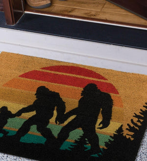 36" x 24" Coir Sasquatch Family Doormat 3