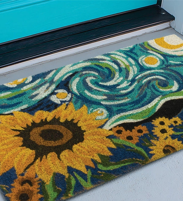 18" x 30" Van Gough Doormat Coir 3