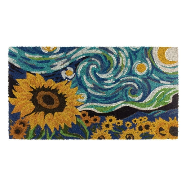 18" x 30" Van Gough Doormat Coir 1