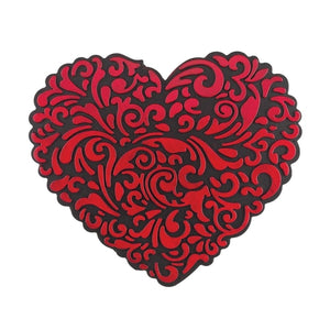 12" Red Heart Stepping Stone 1