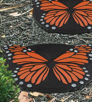 13.5" Orange Monarch Stepping Stone 3