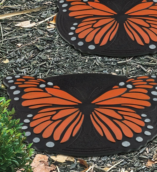 13.5" Orange Monarch Stepping Stone 3