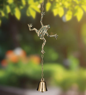 29.25" Frog Cast Garden Bell 3