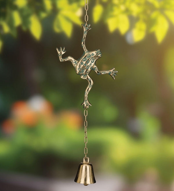 29.25" Frog Cast Garden Bell 3
