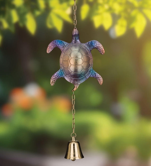 29" Sea Turtle Cast Garden Bell 3