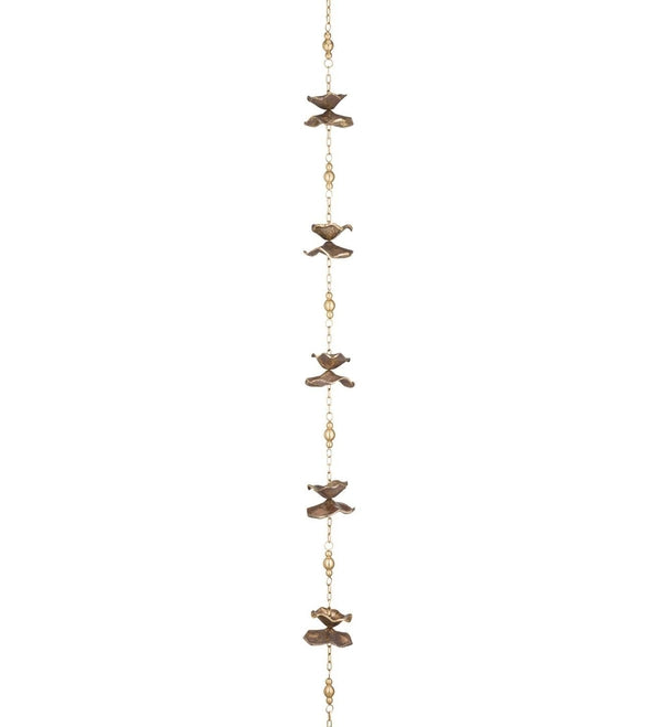 100" Cast Flower Rain Chain 2