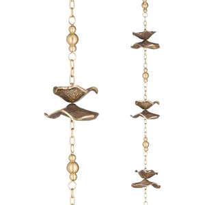 100" Cast Flower Rain Chain 1