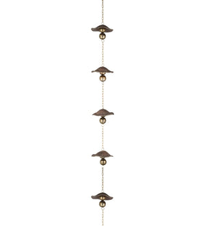 100" Cast Mushroom Rain Chain 2