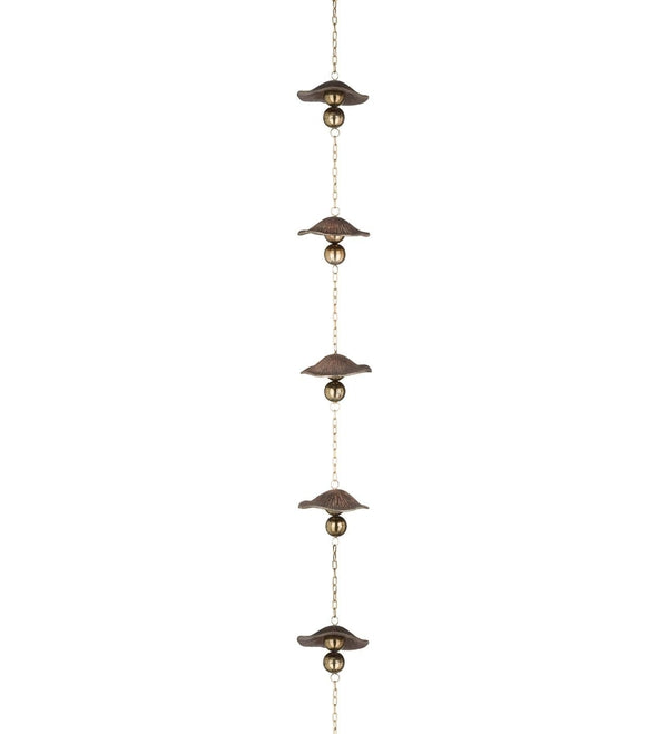 100" Cast Mushroom Rain Chain 2