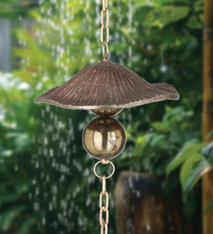 100" Cast Mushroom Rain Chain 3