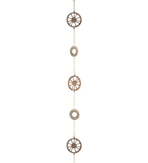 100" Cast Wheel Rain Chain 2