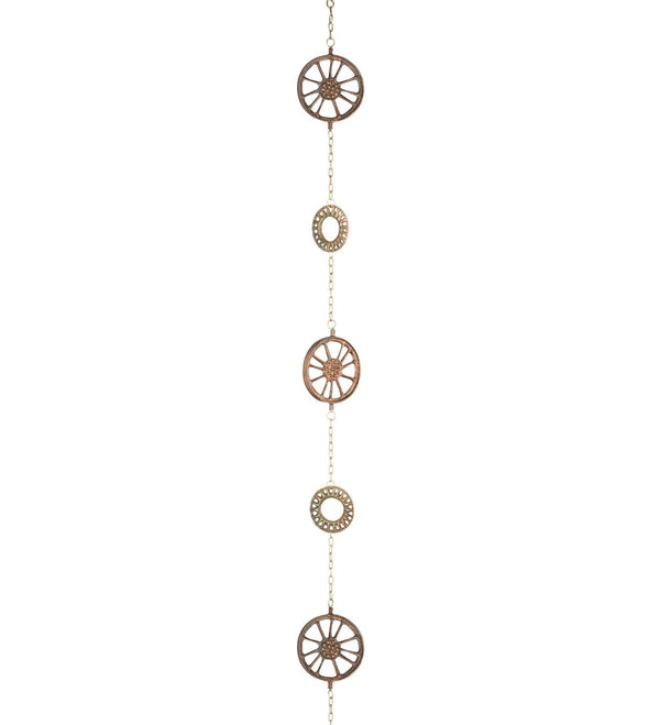 100" Cast Wheel Rain Chain 2