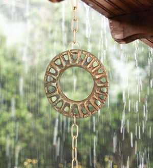 100" Cast Wheel Rain Chain 3