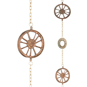 100" Cast Wheel Rain Chain 1