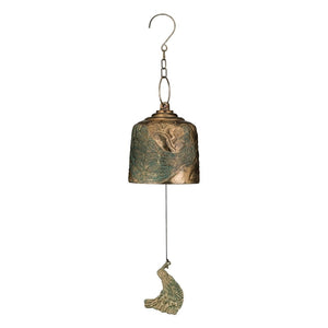 6.25" Gold Metal Peacock Wind Bell 1