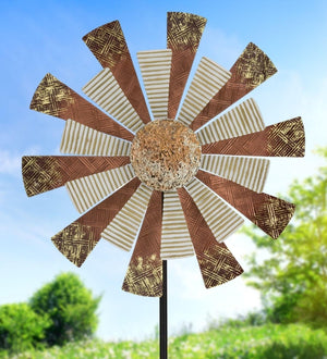 26" Copper Embossed Wind Spinner 3
