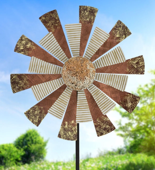 26" Copper Embossed Wind Spinner 3