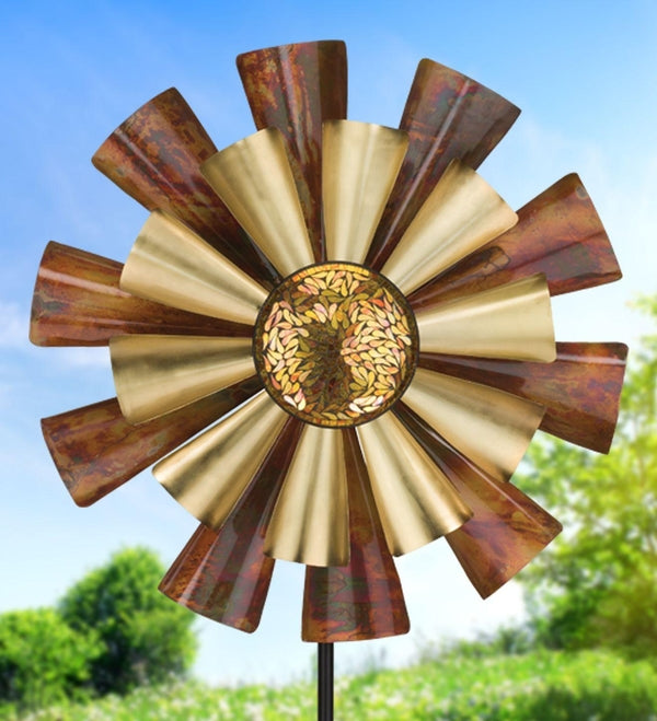 26" Copper Flame Wind Spinner 3