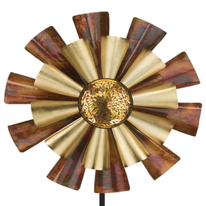 26" Copper Flame Wind Spinner 1