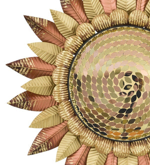 24" Copper Mosaic Metal/Glass Wall Décor 2