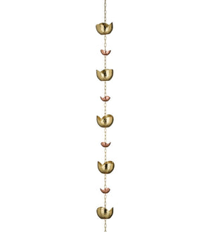 100" Cast Flowers Rain Chain 2