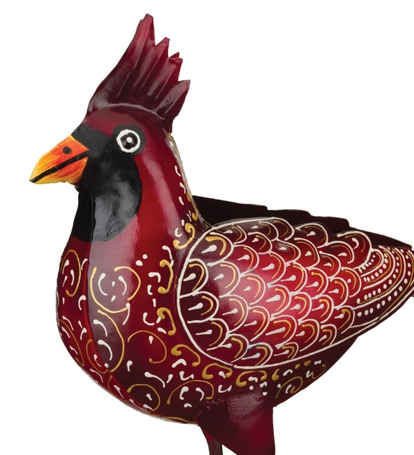 6.5" Henna Cardinal Decor 2