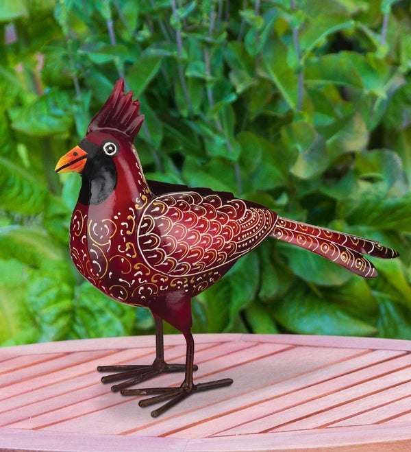 6.5" Henna Cardinal Decor 3