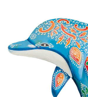 20.5" Henna Multicolor Dolphin Wall Decor 2