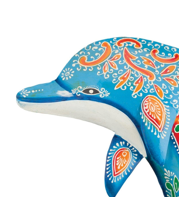 20.5" Henna Multicolor Dolphin Wall Decor 2