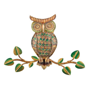 16" Auburn Henna Owl Wall Decor 1