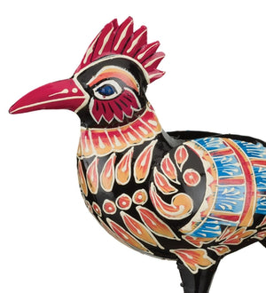 10.75" Small Metal Henna Roadrunner Décor 2