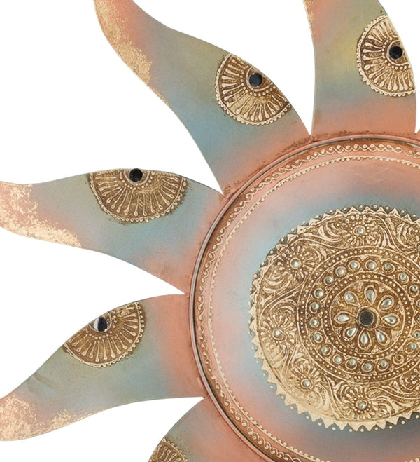24" Sedona Henna Sun Wall Décor 2