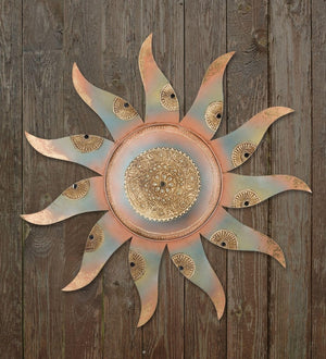 24" Sedona Henna Sun Wall Décor 3