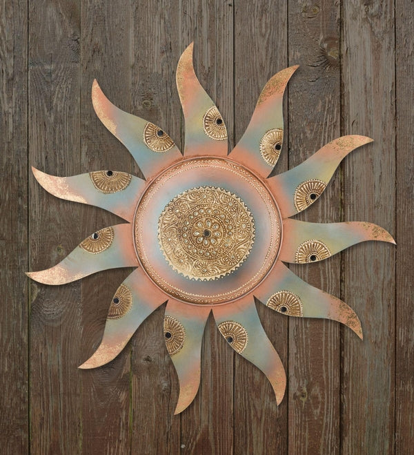 24" Sedona Henna Sun Wall Décor 3