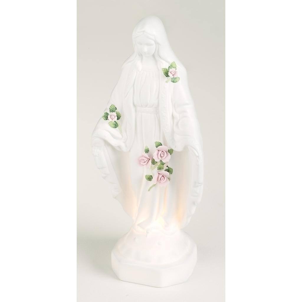 12" Bisque Porcelain Electric Table Top Lady of Grace 1