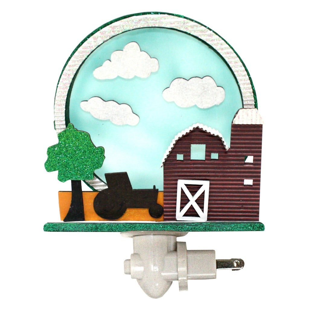 6" Farm Scene Night Light 1