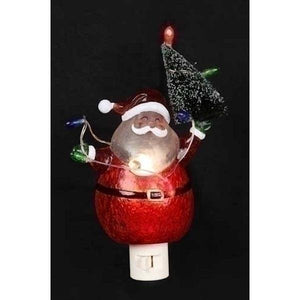 6.5" Santa with Tree LED Night Light 2