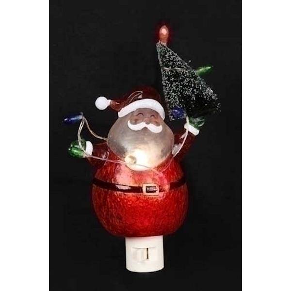 6.5" Santa with Tree LED Night Light 2