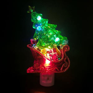 6.5" Sleigh with Christmas Tree LED Night Light 2