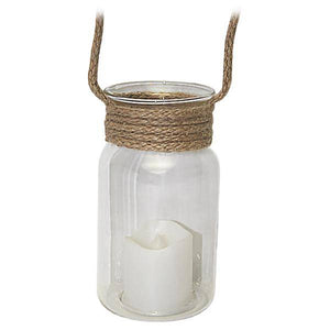 4.5" Battery Operated Clear Glass Votive Ornament 2