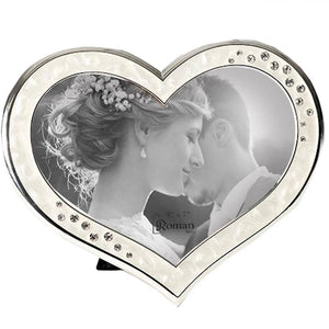 6.5" x 8" Heart Frame Roman Photo Frame 1